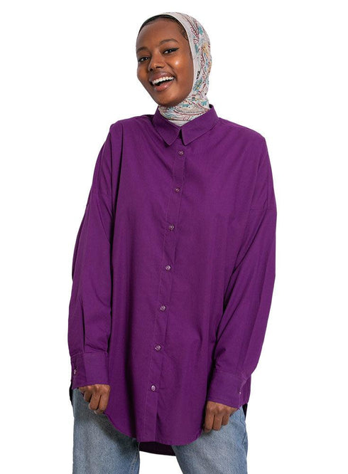 Purple Over - Size Shirt - Khotwh
