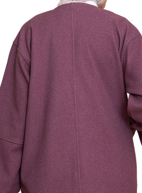 Purple RD - Over Size Feather Jacket - Khotwh