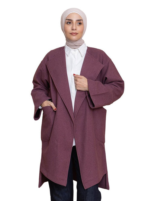 Purple RD - Over Size Feather Jacket - Khotwh