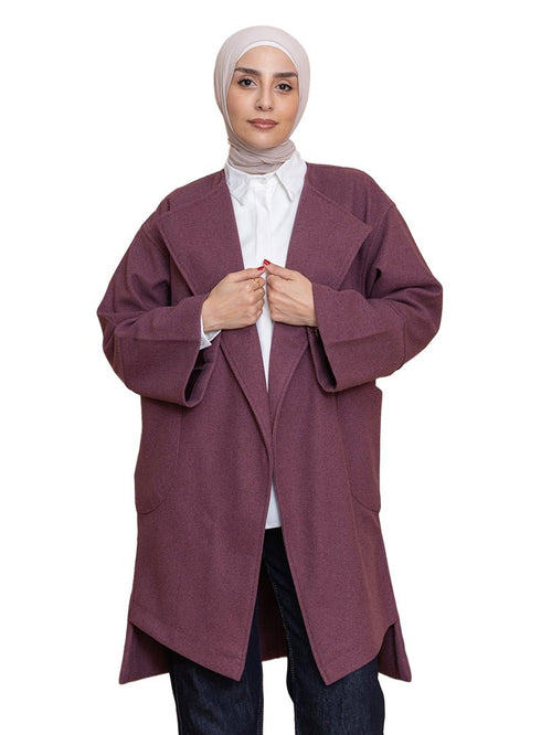 Purple RD - Over Size Feather Jacket - Khotwh