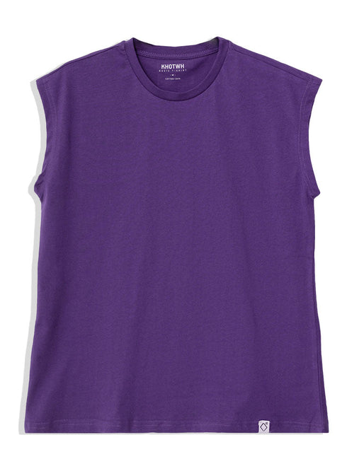Purple Short Sleeveless - Khotwh