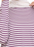 Purple Striped Long - Sleeve - Khotwh