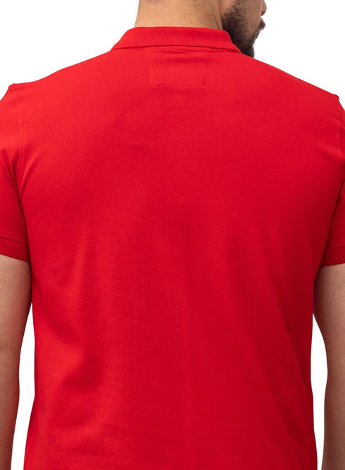 Racing Red Basic Polo - Khotwh
