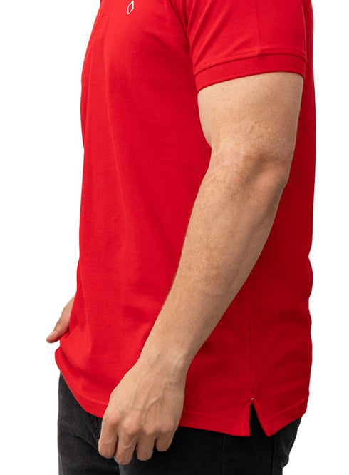 Racing Red Basic Polo - Khotwh