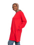 Racing Red Basic Tunic - Khotwh
