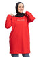 Racing Red Basic Tunic - Believe - Khotwh