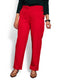 Racing Red Button Classic Pant - Khotwh