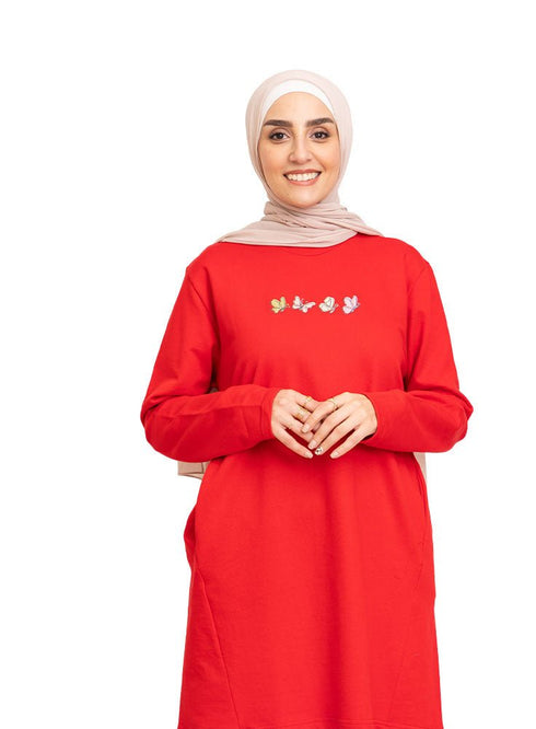 Racing Red E - Pocket Tunic Design 15 - Khotwh