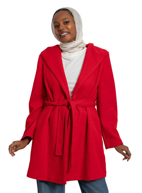 Racing Red Feather Jacket - Khotwh