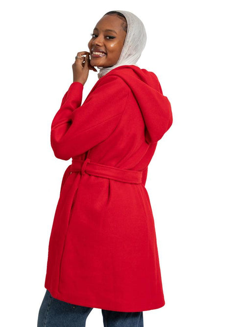 Racing Red Feather Jacket - Khotwh