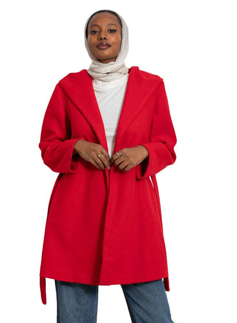 Racing Red Feather Jacket - Khotwh
