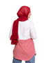 Racing Red Half Striped Long - Sleeve - Khotwh