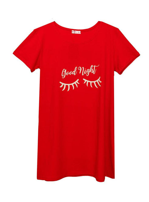 Racing Red Night Shirt - Design 18 - Khotwh