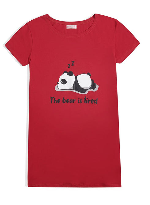 Racing Red Night Shirt - Design 25 - Khotwh
