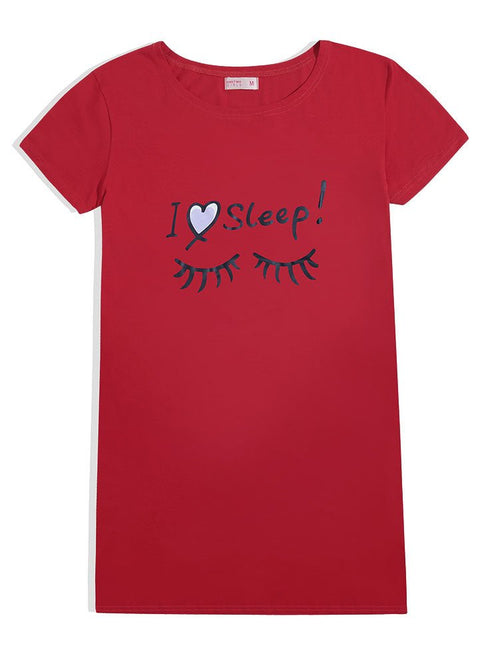 Racing Red Night Shirt - Design 26 - Khotwh