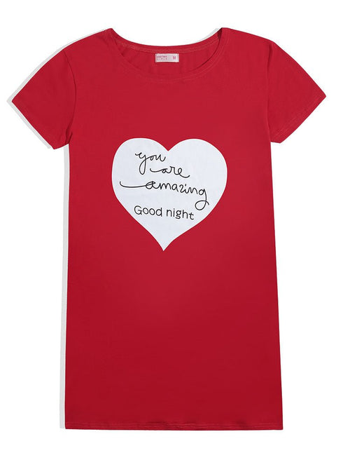Racing Red Night Shirt - Design 28 - Khotwh