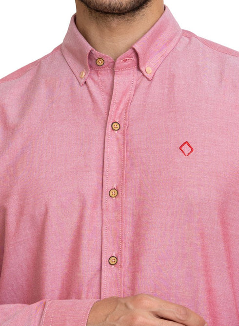 Racing Red Oxford Shirt - Khotwh