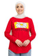 Racing Red Printed Long - Sleeve Design 12 - Khotwh