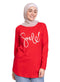 Racing Red Printed Long - Sleeve Design 19 - Khotwh