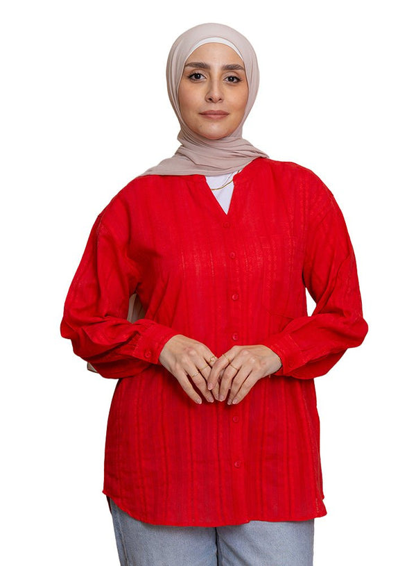 Racing Red RD - V - Neck Shirt - Khotwh