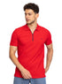 Racing Red Zipper Polo - Khotwh