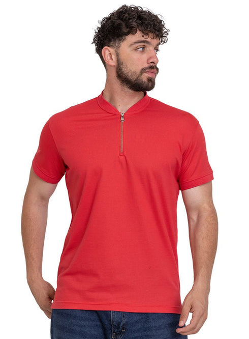 Red Orange Bickeh Zipper T-Shirt - Khotwh