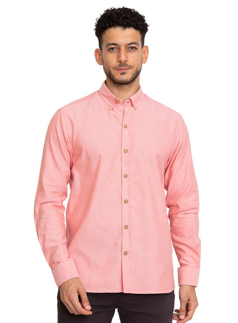 Red Orange Oxford Shirt - Khotwh