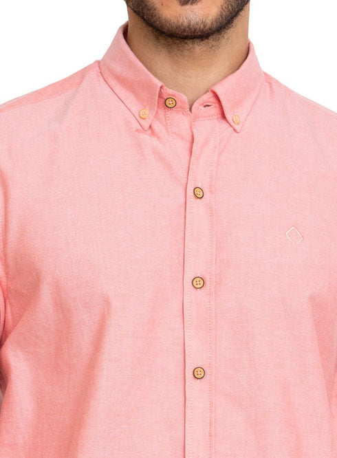 Red Orange Oxford Shirt - Khotwh