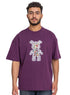 Reddish Brown Design 3849VIG - O - S Round T-shirt - Khotwh