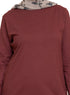 Reddish Brown Long - Sleeve - Khotwh