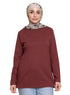 Reddish Brown Long - Sleeve - Khotwh