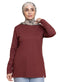 Reddish Brown Long - Sleeve - Khotwh