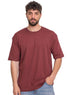 Reddish Brown O.S Round T-Shirt - Khotwh