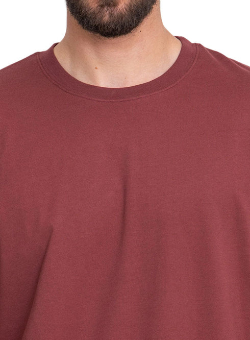 Reddish Brown O.S Round T-Shirt - Khotwh
