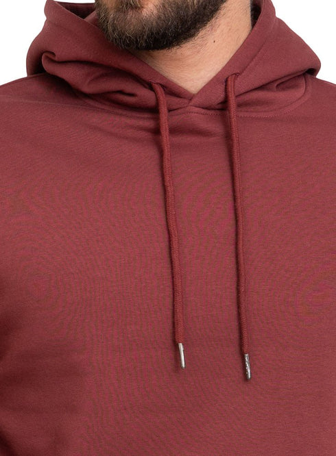 Reddish Brown Over Size Hoodie - Khotwh