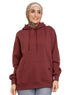 Reddish Brown Over Size Hoodie - Khotwh