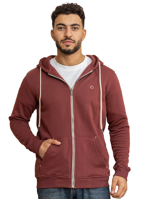 Reddish Brown SW - Zipper - Khotwh