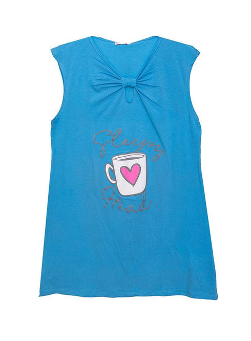River Blue knot Night Shirt - Design 19 - Khotwh
