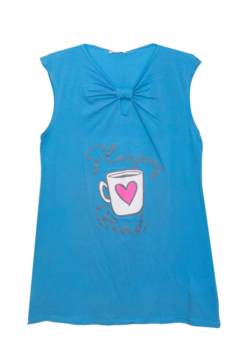 River Blue knot Night Shirt - Design 19 - Khotwh