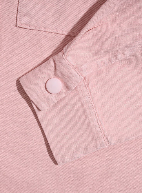 Rose Embroidered Gabardine Shirt - Khotwh