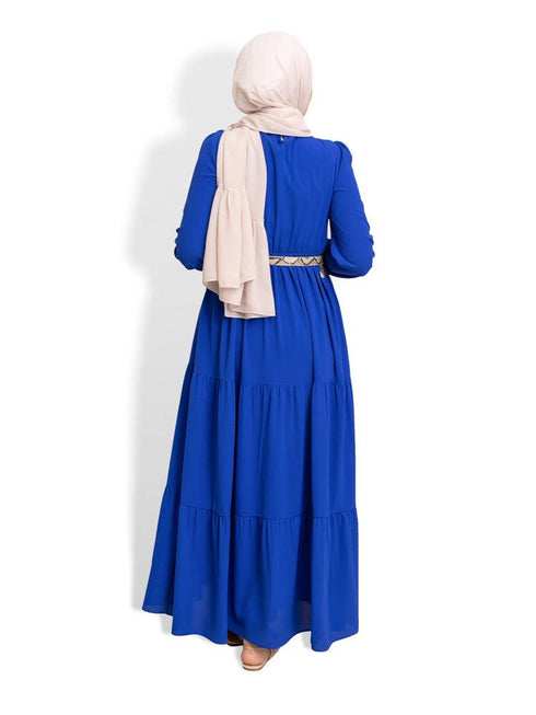 Royal Blue Basic Dress - Khotwh