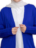 Royal Blue Basic Pocket Cardigan - Khotwh