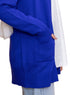 Royal Blue Basic Pocket Cardigan - Khotwh