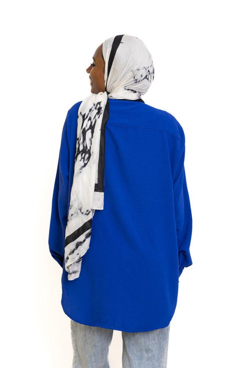 Royal Blue CY - Over Size Shirt - Khotwh