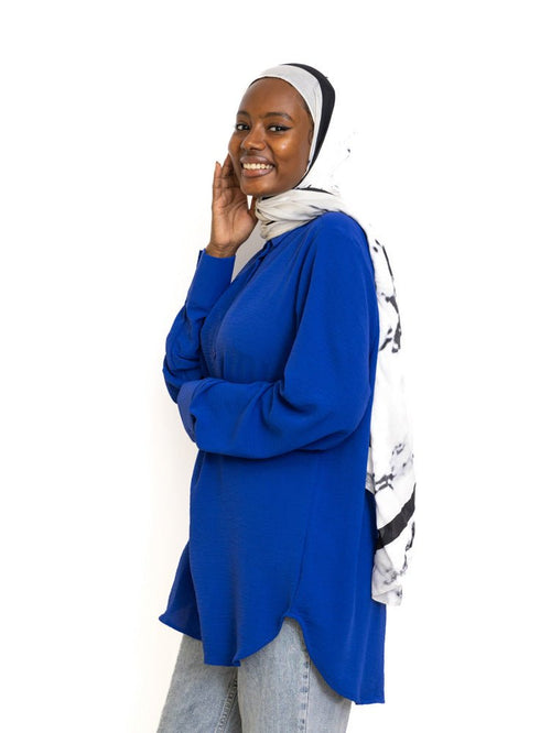 Royal Blue CY - Over Size Shirt - Khotwh