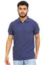 Royal Blue Design 7523Knit Polo Neck - T-Shirt - Khotwh