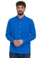 Royal Blue Linen Shirt - Khotwh