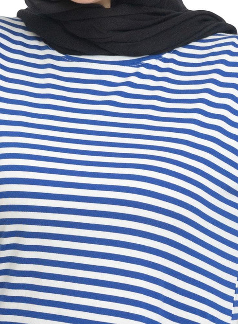 Royal Blue Lines Long Sleeve - Khotwh