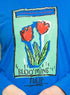 Royal Blue Printed Long - Sleeve Design 11 - Khotwh