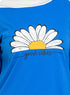 Royal Blue Printed Long - Sleeve Design 18 - Khotwh